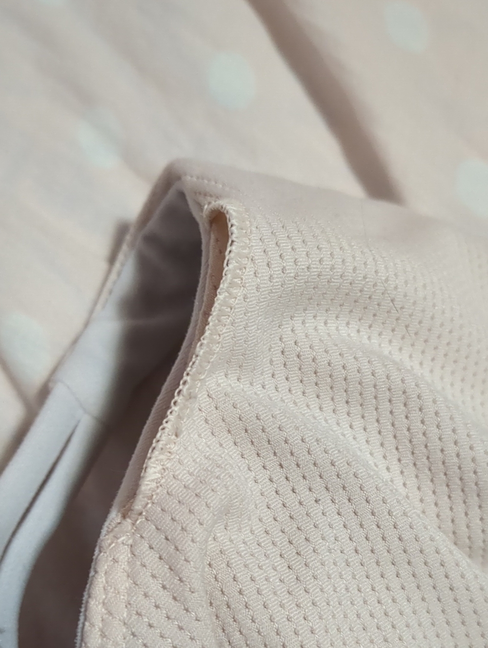 Athleta Whiteish Pink Sports Bra with Crossback Design - Picture 7 of 8